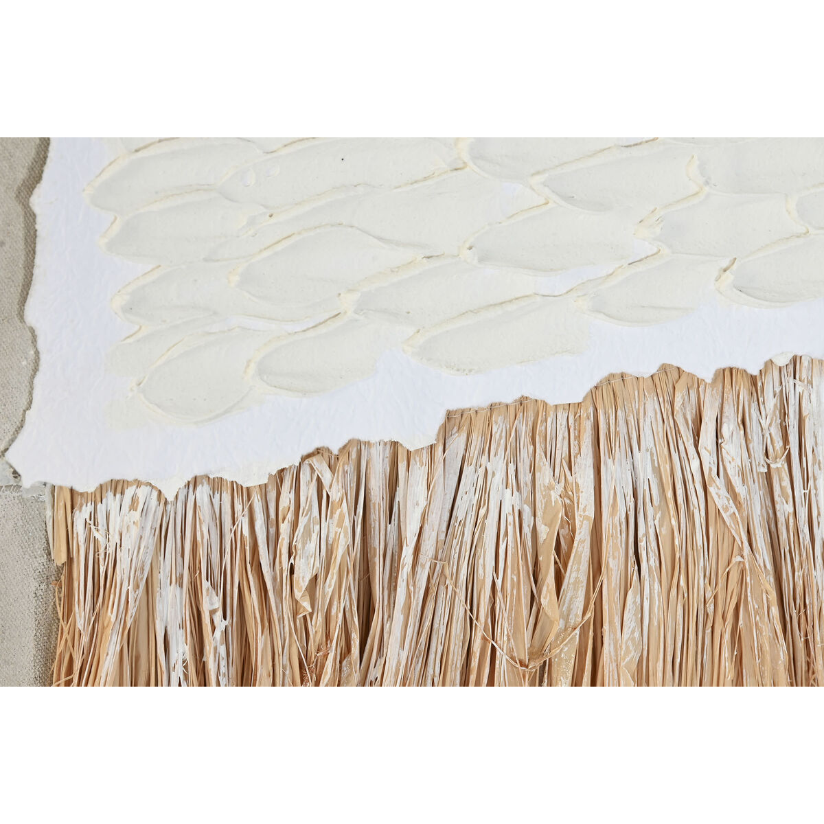 Painting Home ESPRIT White Natural Boho 82 x 4,5 x 82 cm (2 Units)