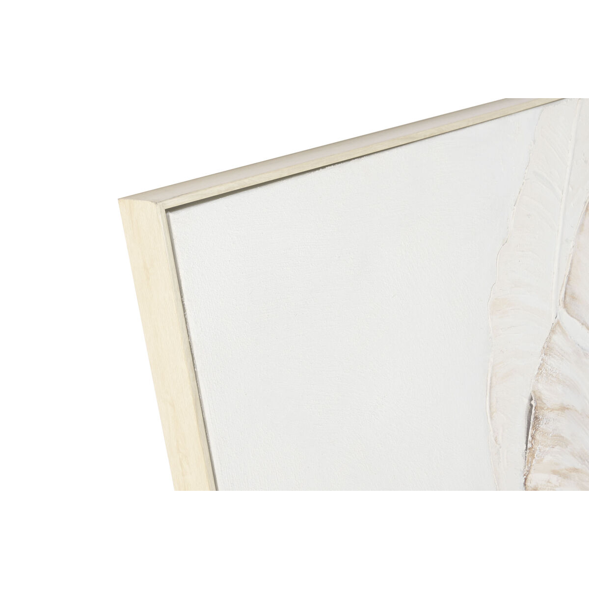 Canvas Home ESPRIT White Beige Sheets Scandinavian 102,5 X 5,5 X 152,5 CM