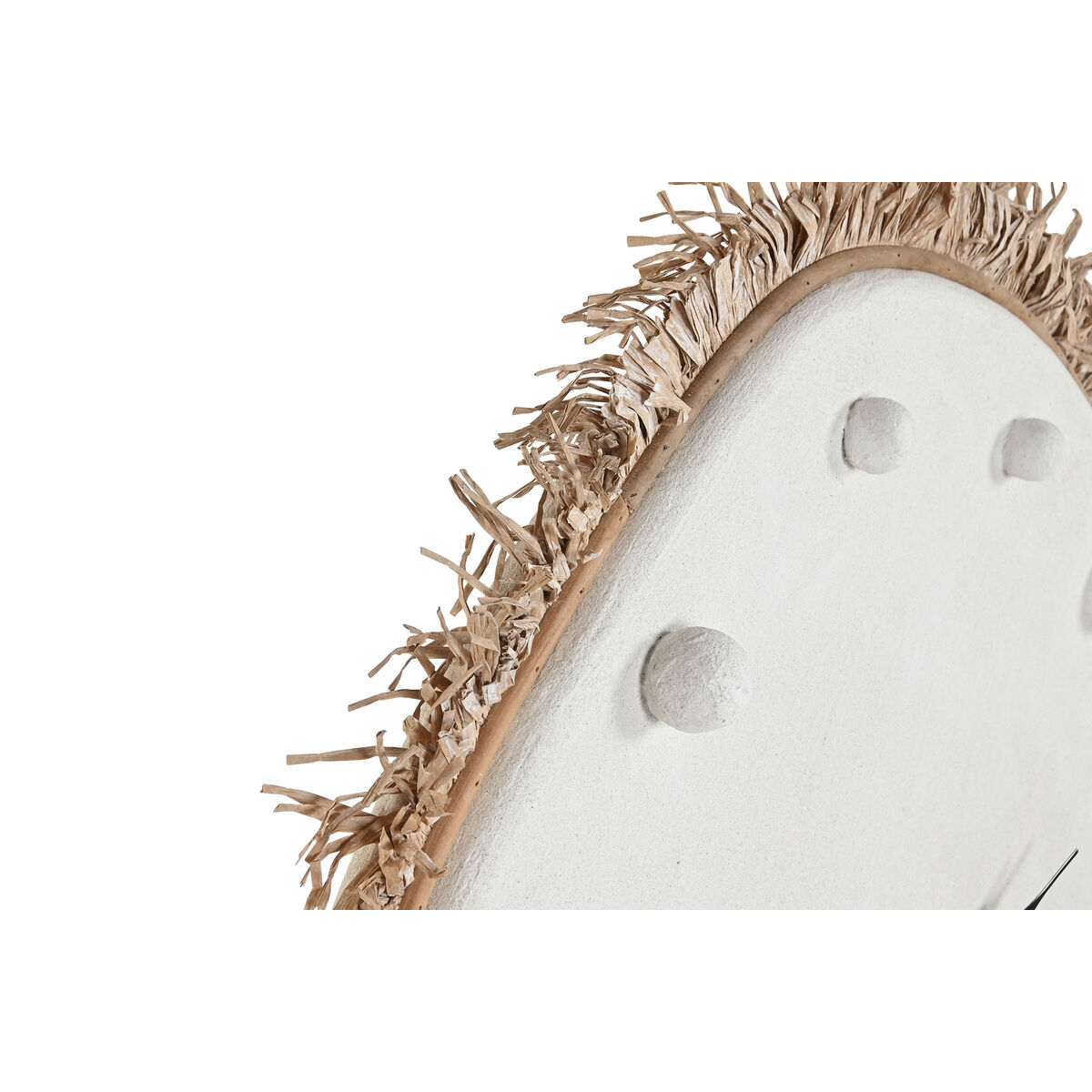 Wall Clock Home ESPRIT White Fibre MDF Wood Scandi 85 X 7 X 85 CM