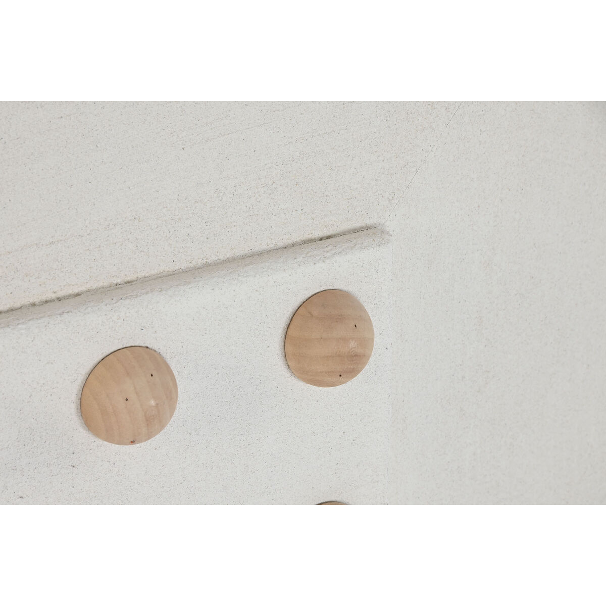 Wall Decoration Home ESPRIT White Natural Scandi Little balls 80 x 6 x 80 cm