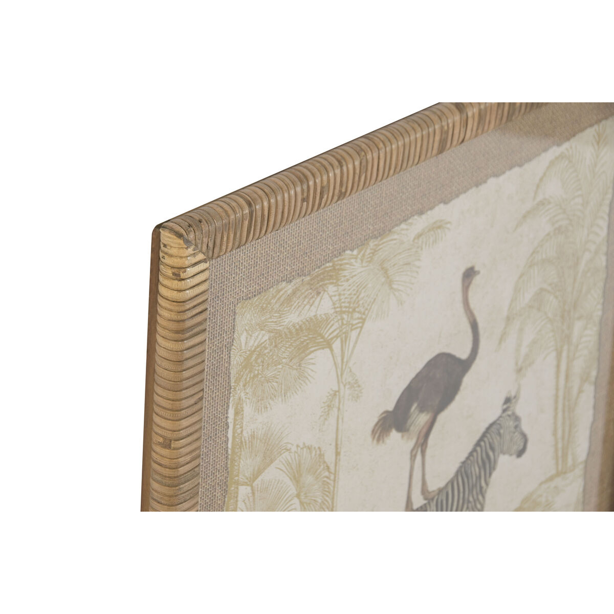 Painting Home ESPRIT Colonial animals 50 x 2,5 x 70 cm (2 Units)