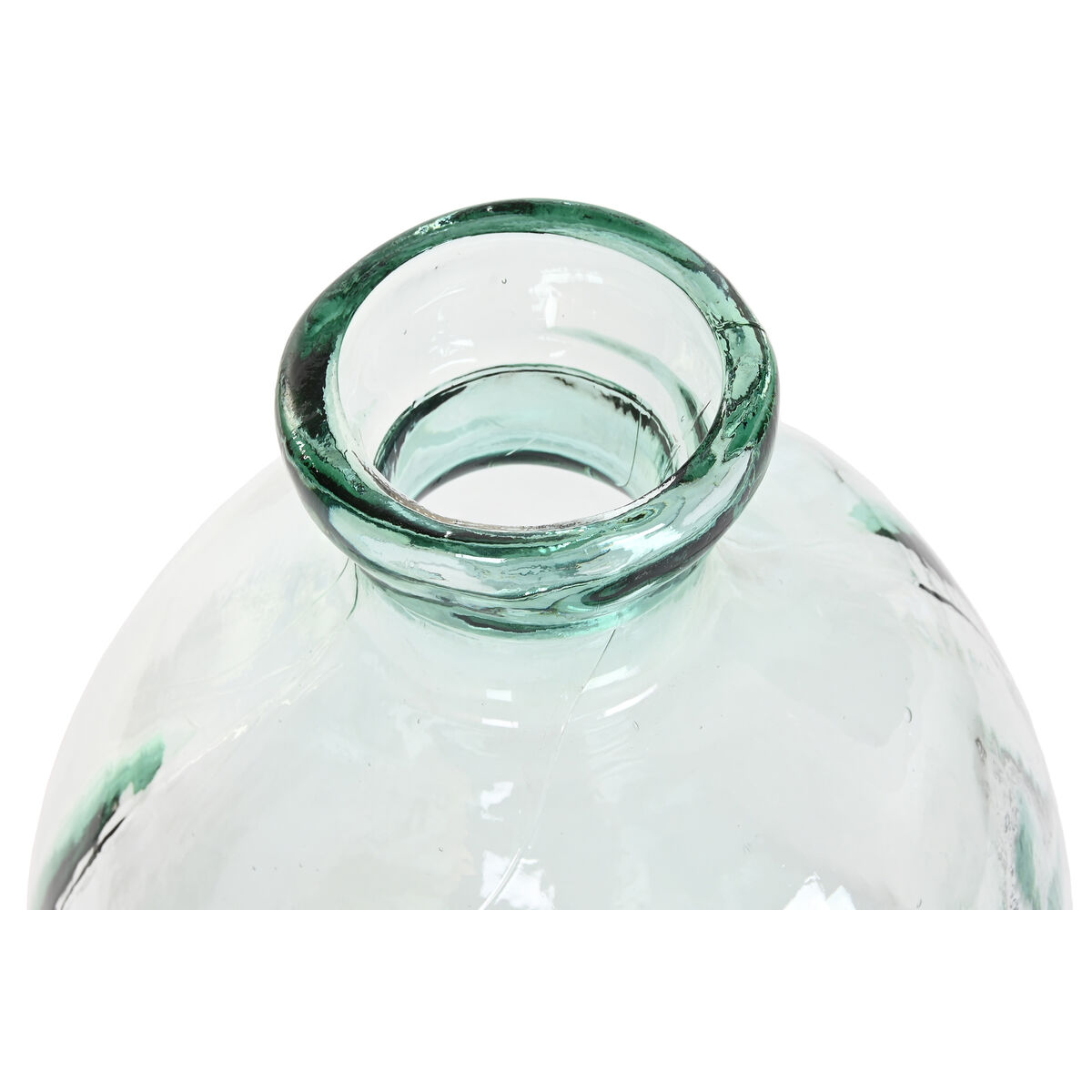 Vase Home ESPRIT Transparent Recycled glass 34 x 34 x 73 cm