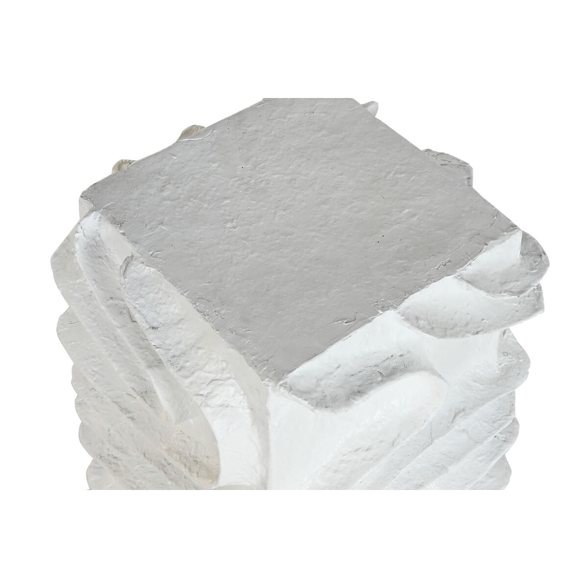 Pedestal Home ESPRIT White MDF Wood Modern 29 x 29 x 80 cm