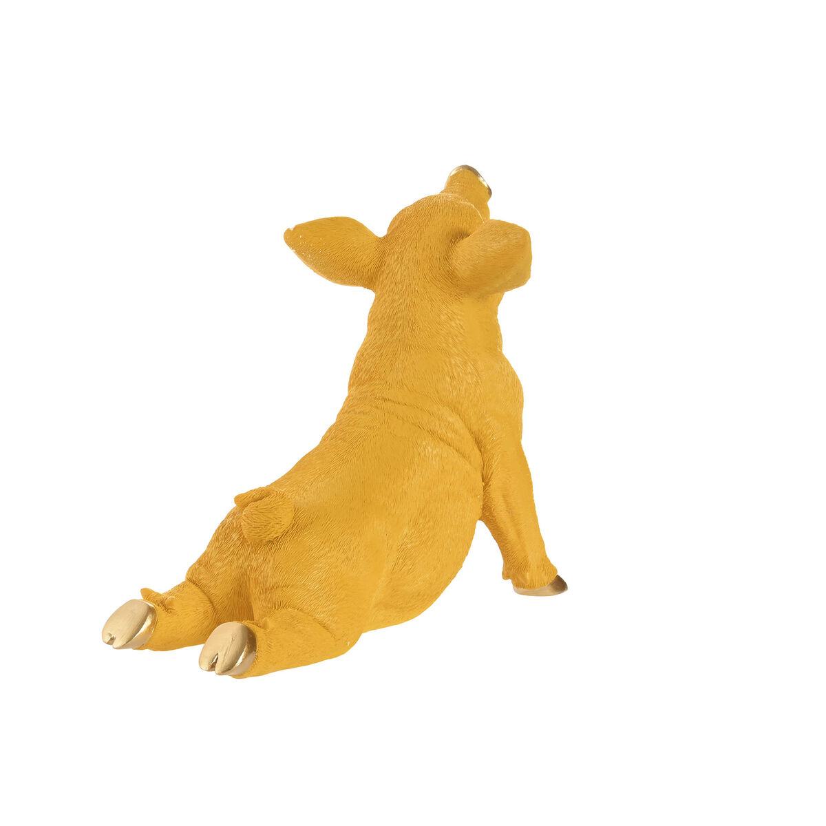 Decorative Figure Home ESPRIT Yellow Green Pink Golden Pig 30,5 X 15 X 25 CM (2 Units)