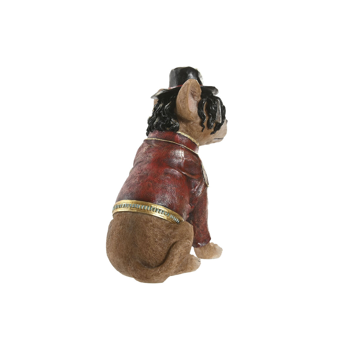 Decorative Figure Home ESPRIT Brown Golden Maroon Dog