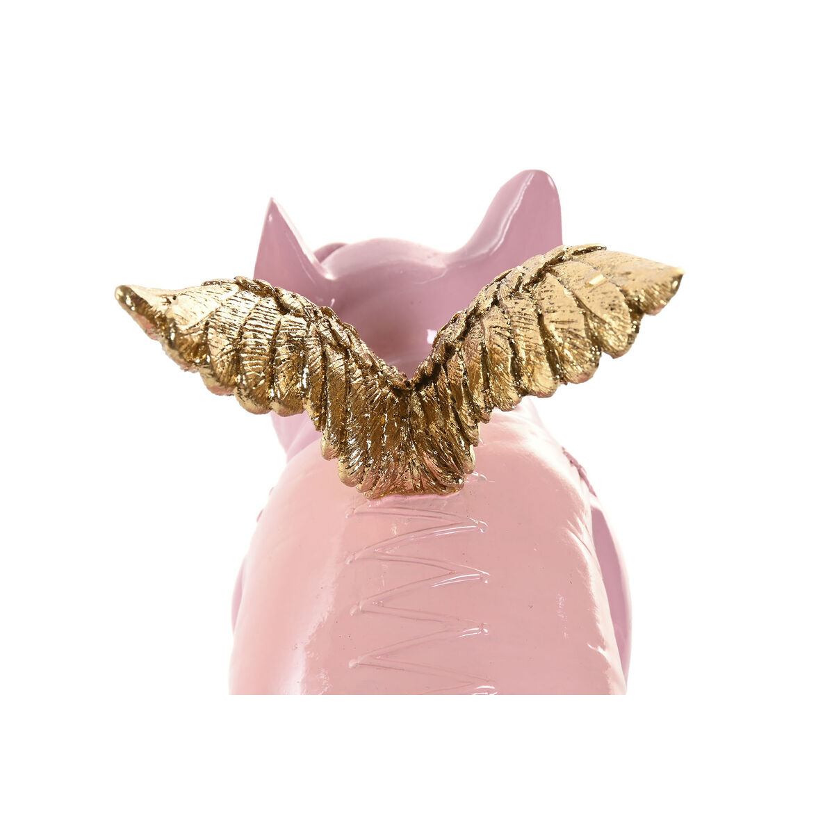 Decorative Figure Home ESPRIT Pink Pig 19 x 11 x 17 cm (2 Units)