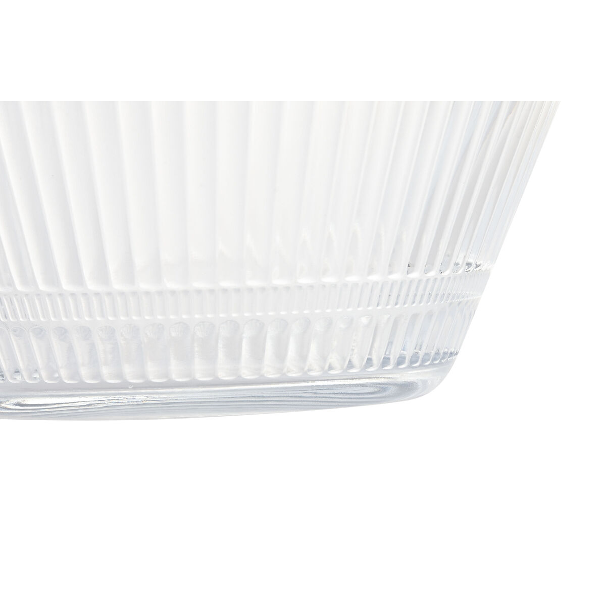 Salad Bowl Home ESPRIT Transparent 22 x 22 x 9,5 cm