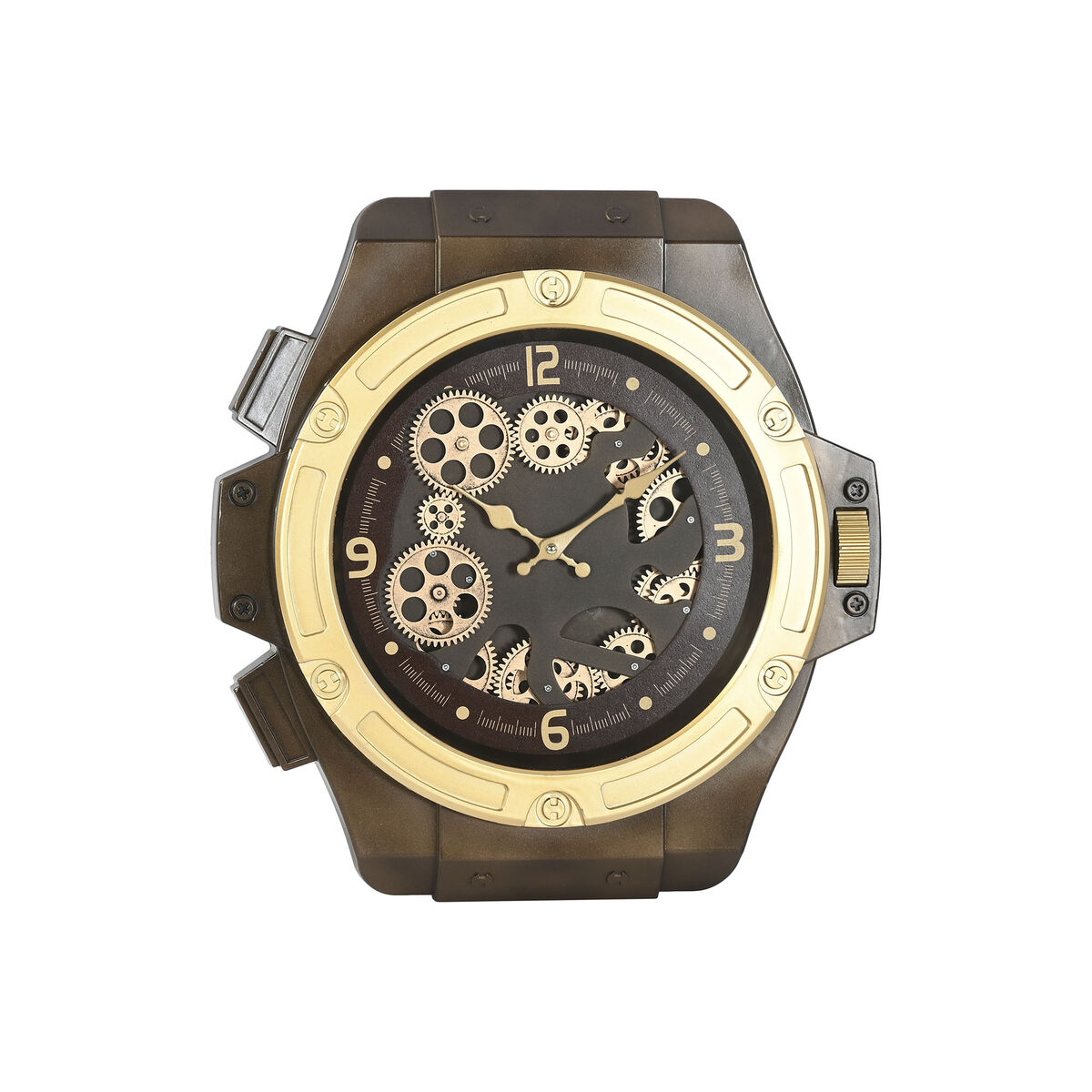 Wall Clock Home ESPRIT Golden Iron