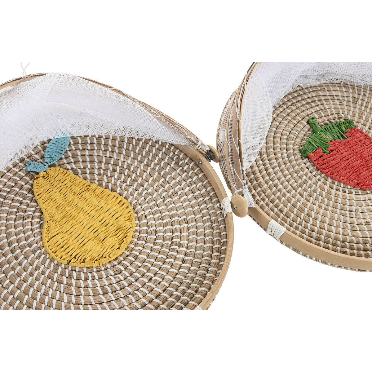 Plate cover Home ESPRIT Natural Fibre 40 x 40 x 24 cm