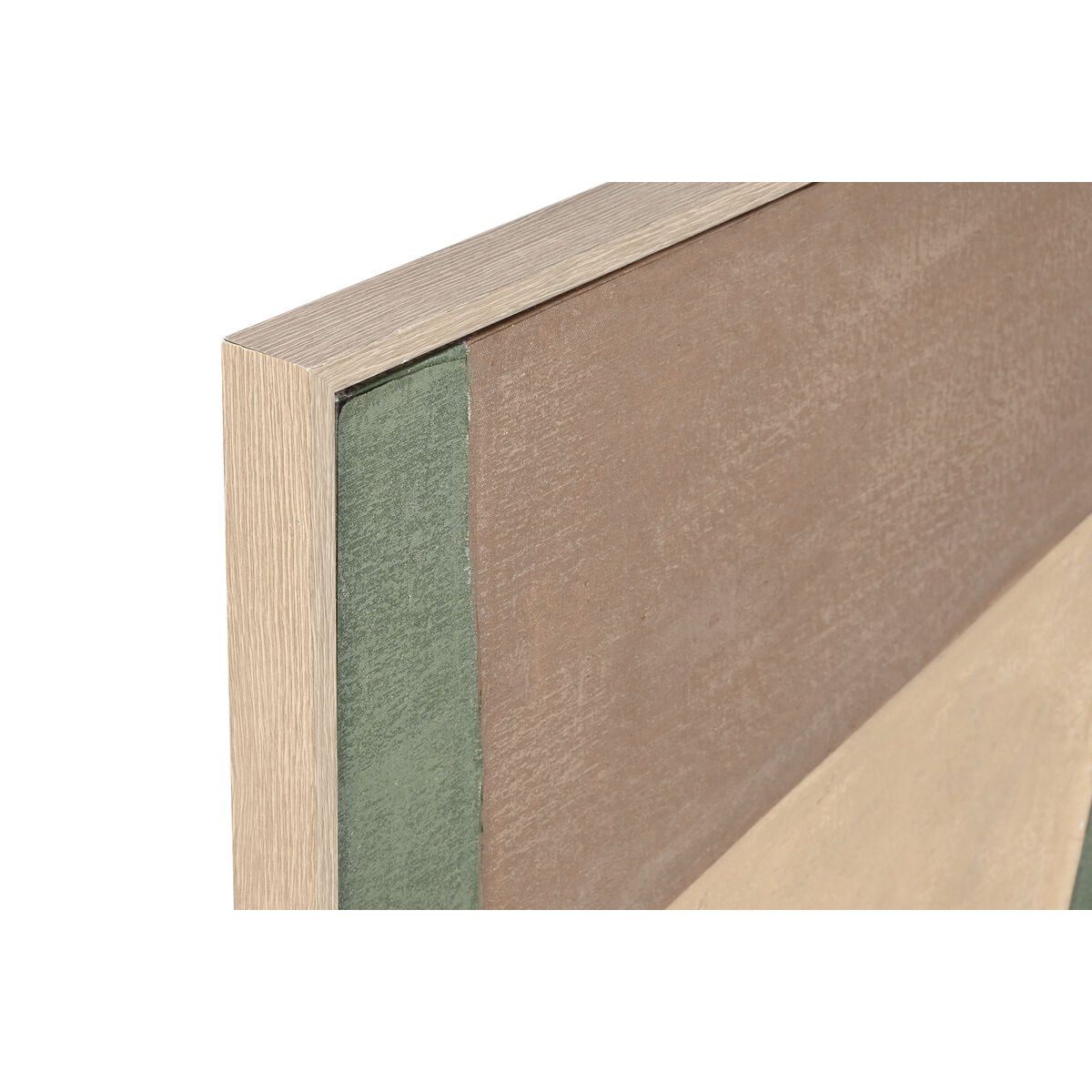Painting Home ESPRIT Green Beige Abstract Urban 80 x 3,8 x 80 cm (2 Units)