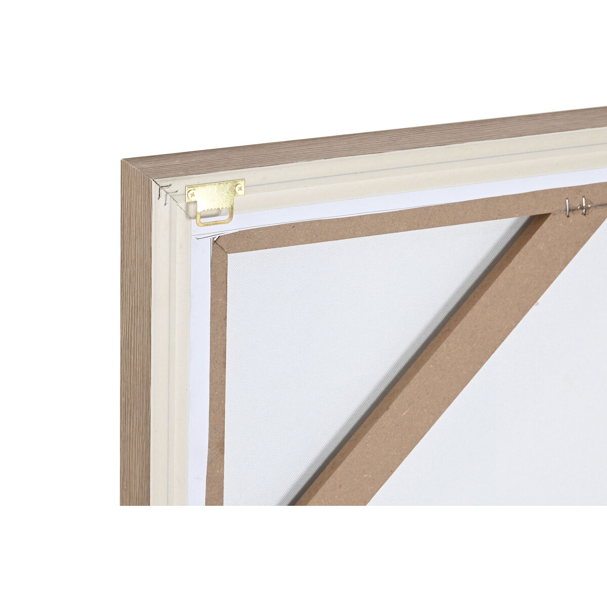 Painting Home ESPRIT Green Beige Abstract Urban 80 x 3,8 x 80 cm (2 Units)