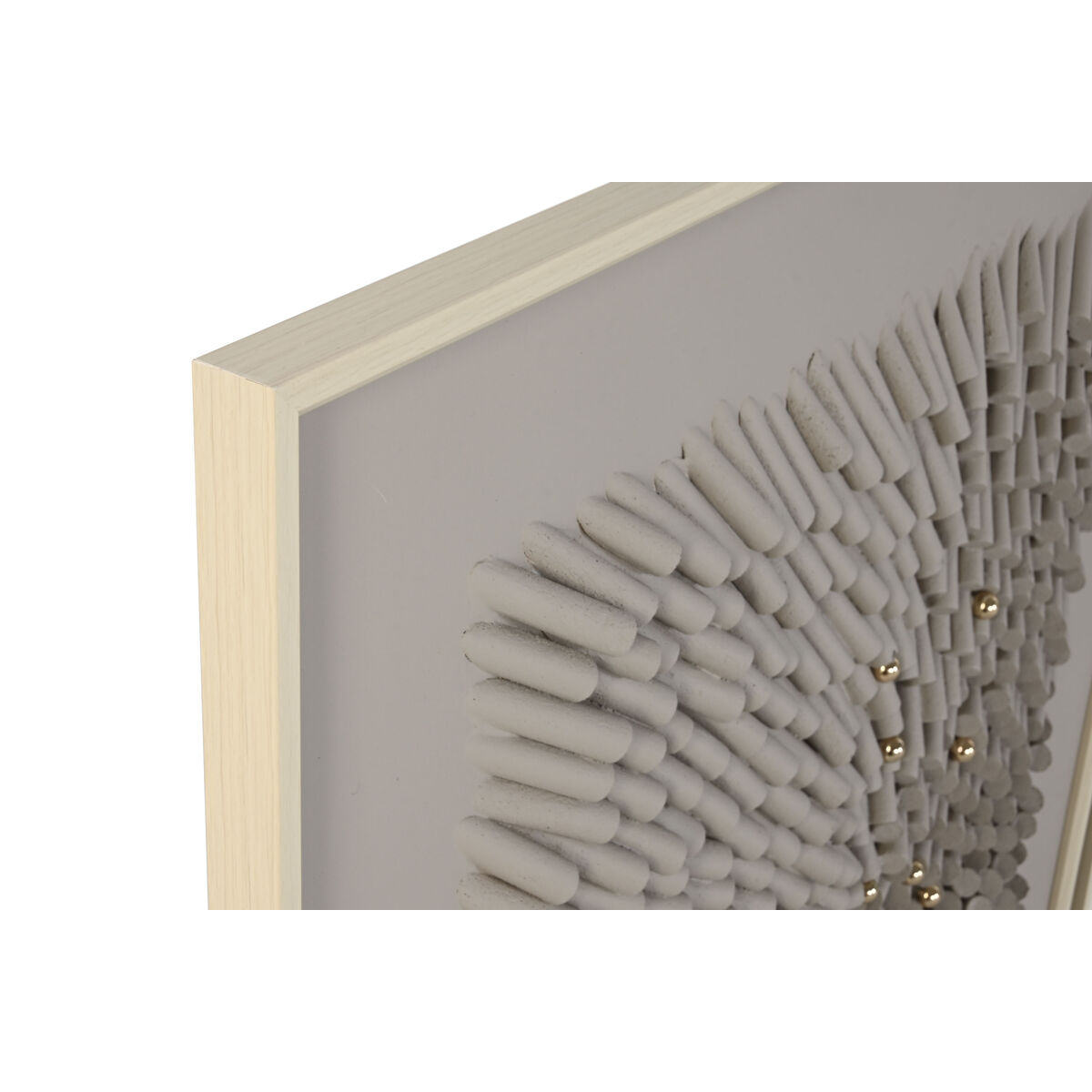 Painting Home ESPRIT Beige Grey Abstract Modern 100 x 3,5 x 100 cm (2 Units)