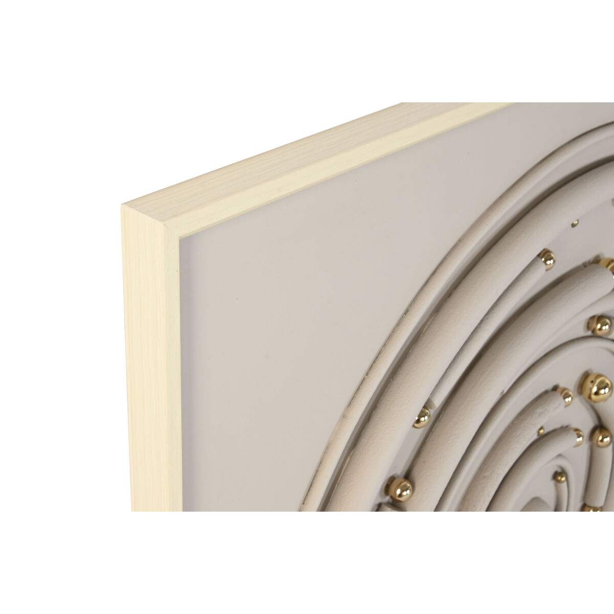 Painting Home ESPRIT Beige Grey Modern Circles 100 x 3,5 x 100 cm (2 Units)