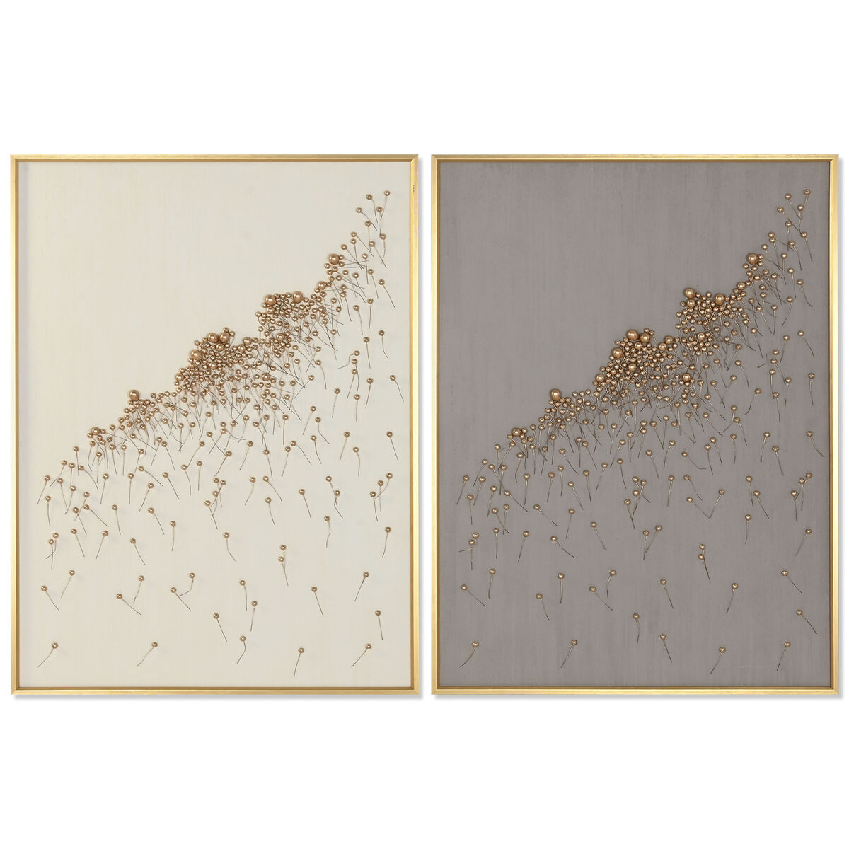 Painting Home ESPRIT Beige Grey Modern 90 x 3,5 x 120 cm (2 Units)