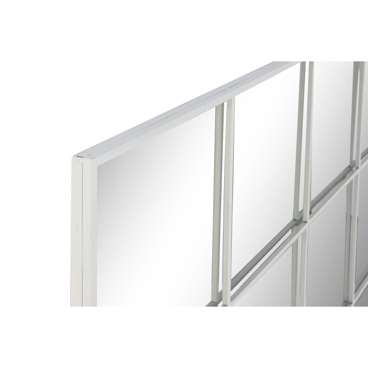 Wall mirror Home ESPRIT White Window Scandi 122 x 2 x 122 cm