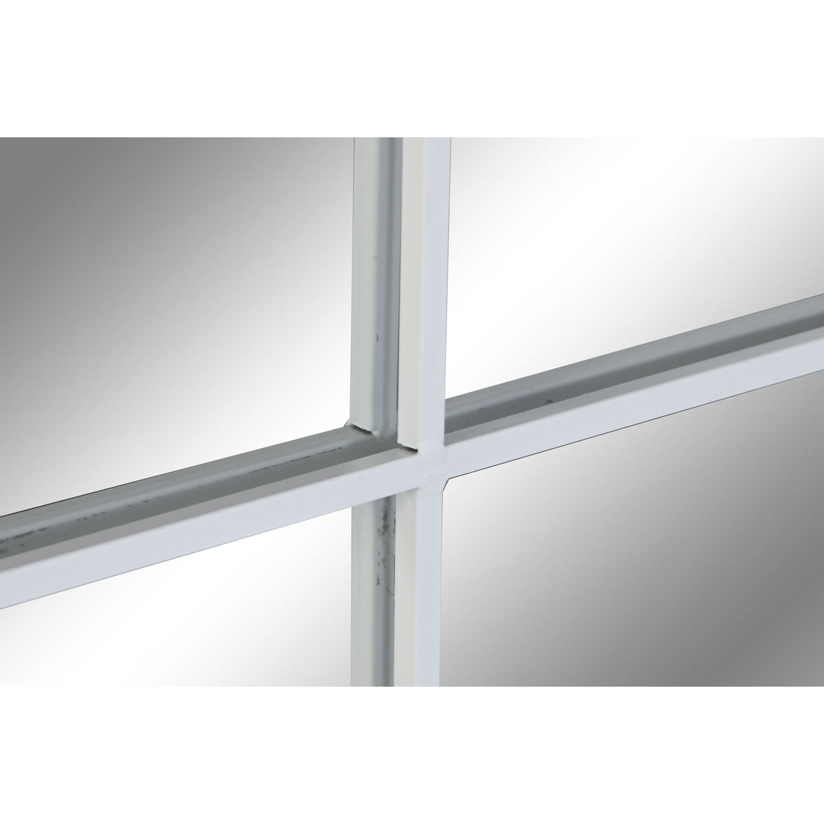 Wall mirror Home ESPRIT White Window Scandi 122 x 2 x 122 cm