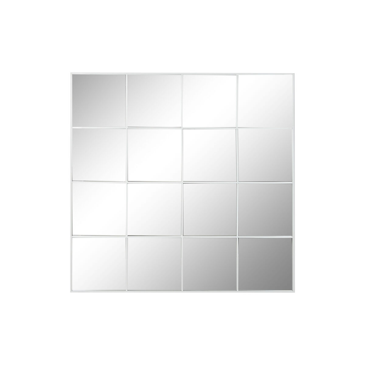 Wall mirror Home ESPRIT White Window Scandi 122 x 2 x 122 cm
