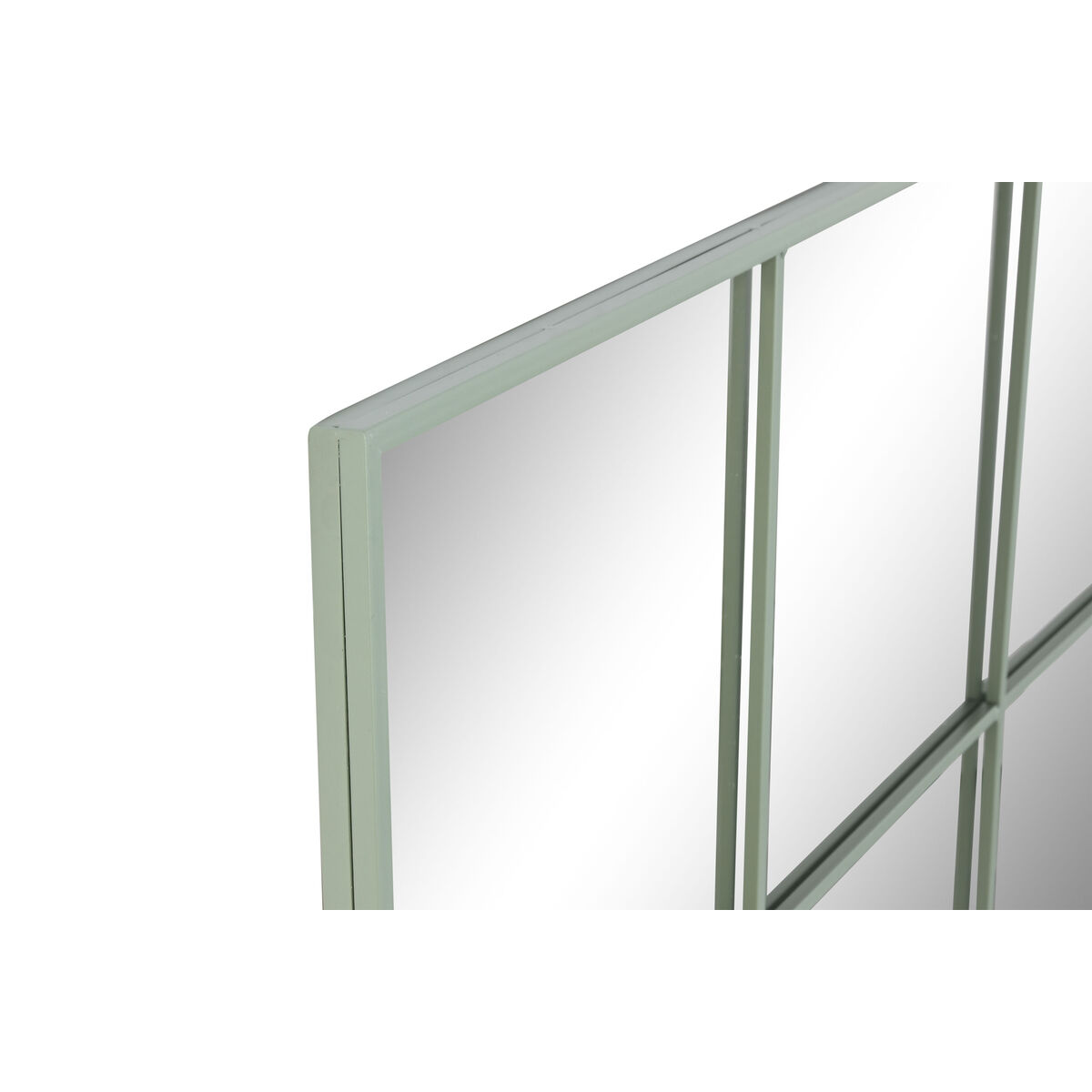 Wall mirror Home ESPRIT Green Window Scandi 122 x 2 x 122 cm