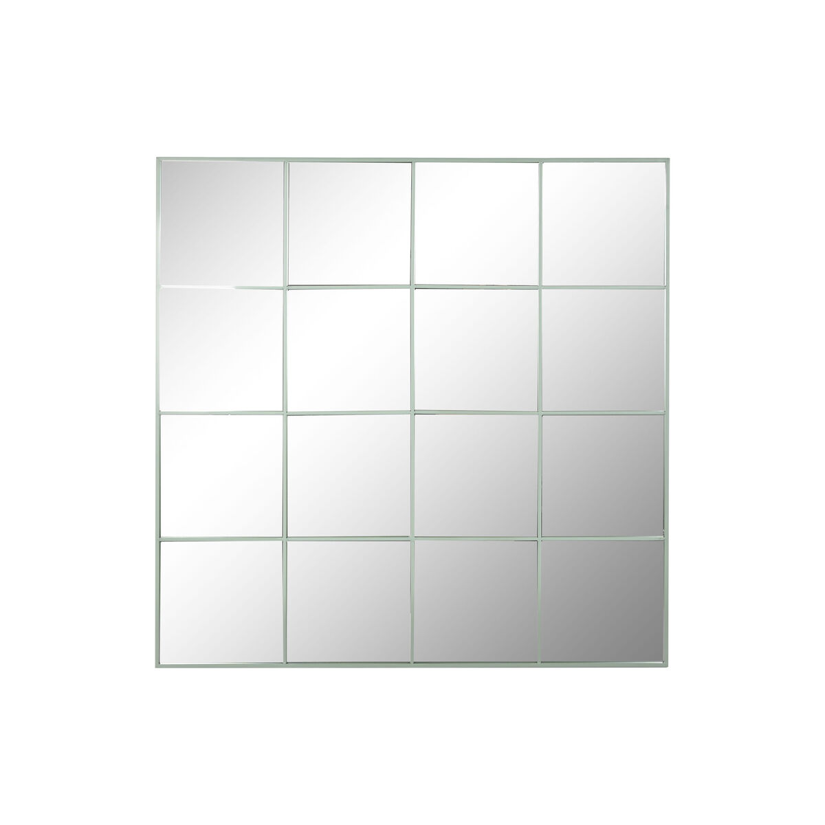 Wall mirror Home ESPRIT Green Window Scandi 122 x 2 x 122 cm