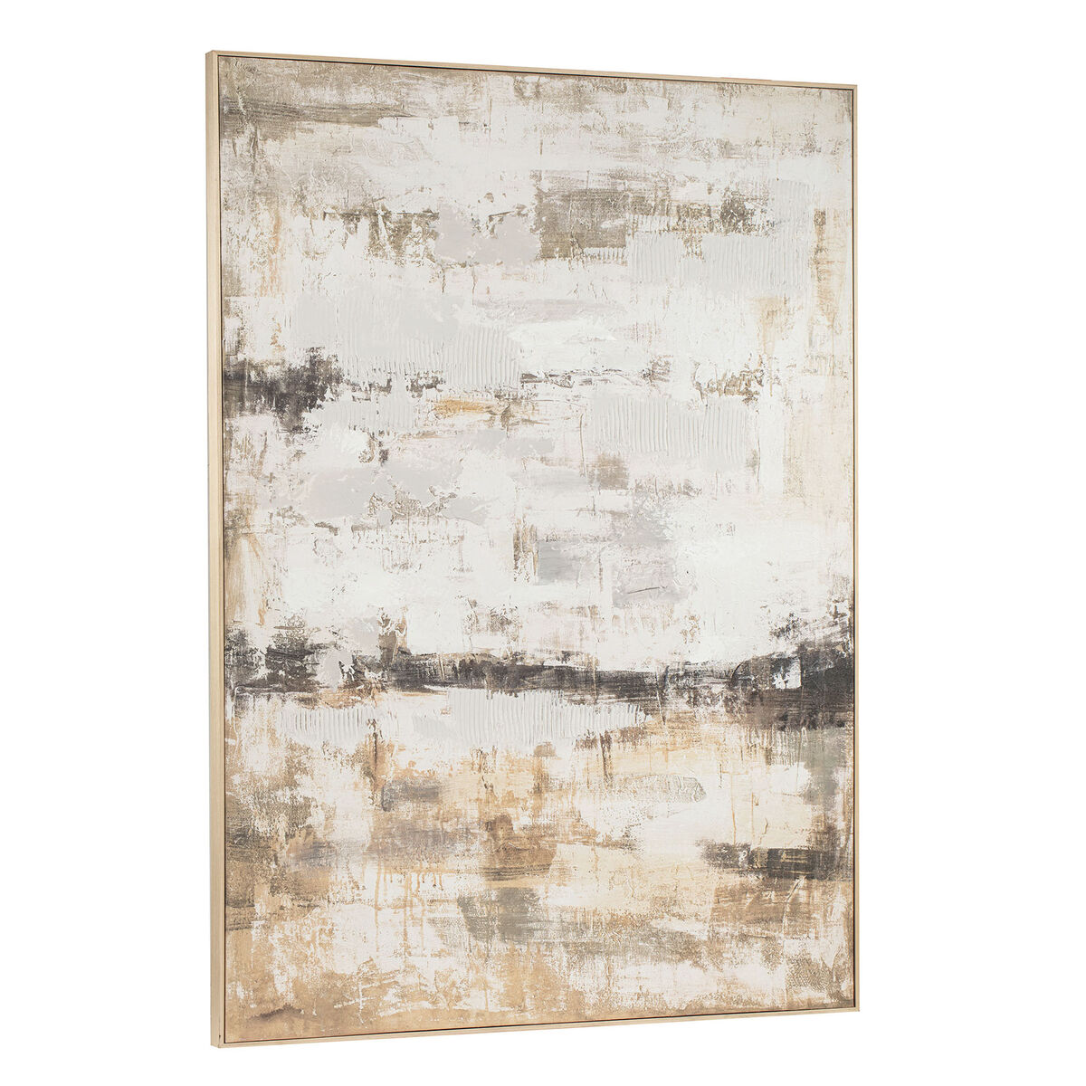 Painting Home ESPRIT White Beige Abstract Urban 130 x 5 x 180 cm