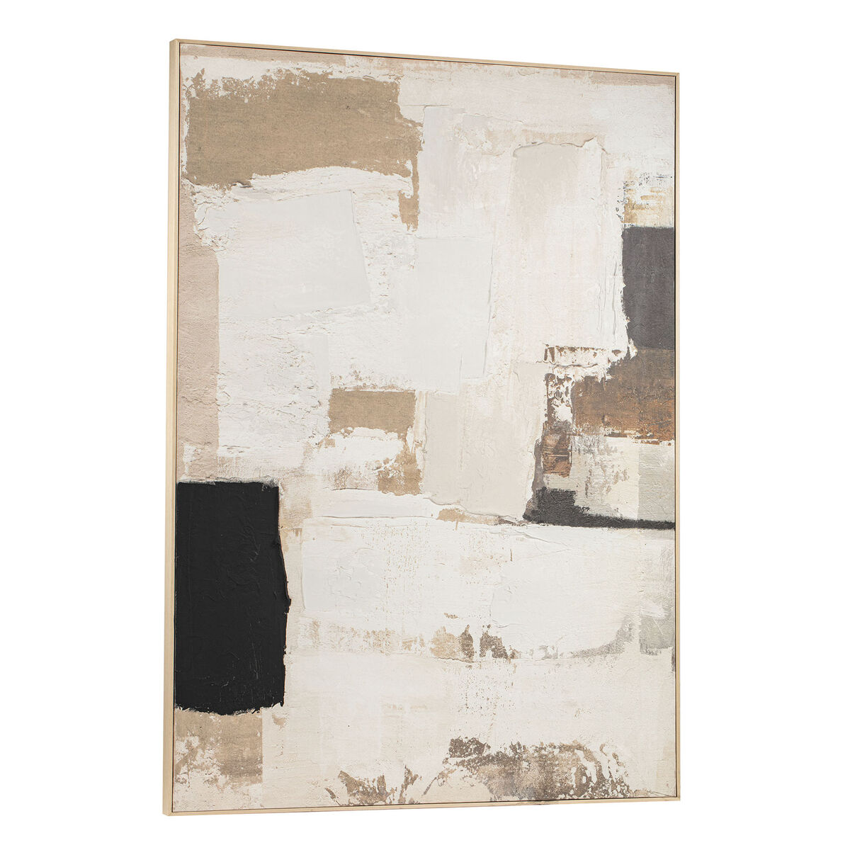 Painting Home ESPRIT White Beige Abstract Urban 130 x 5 x 180 cm