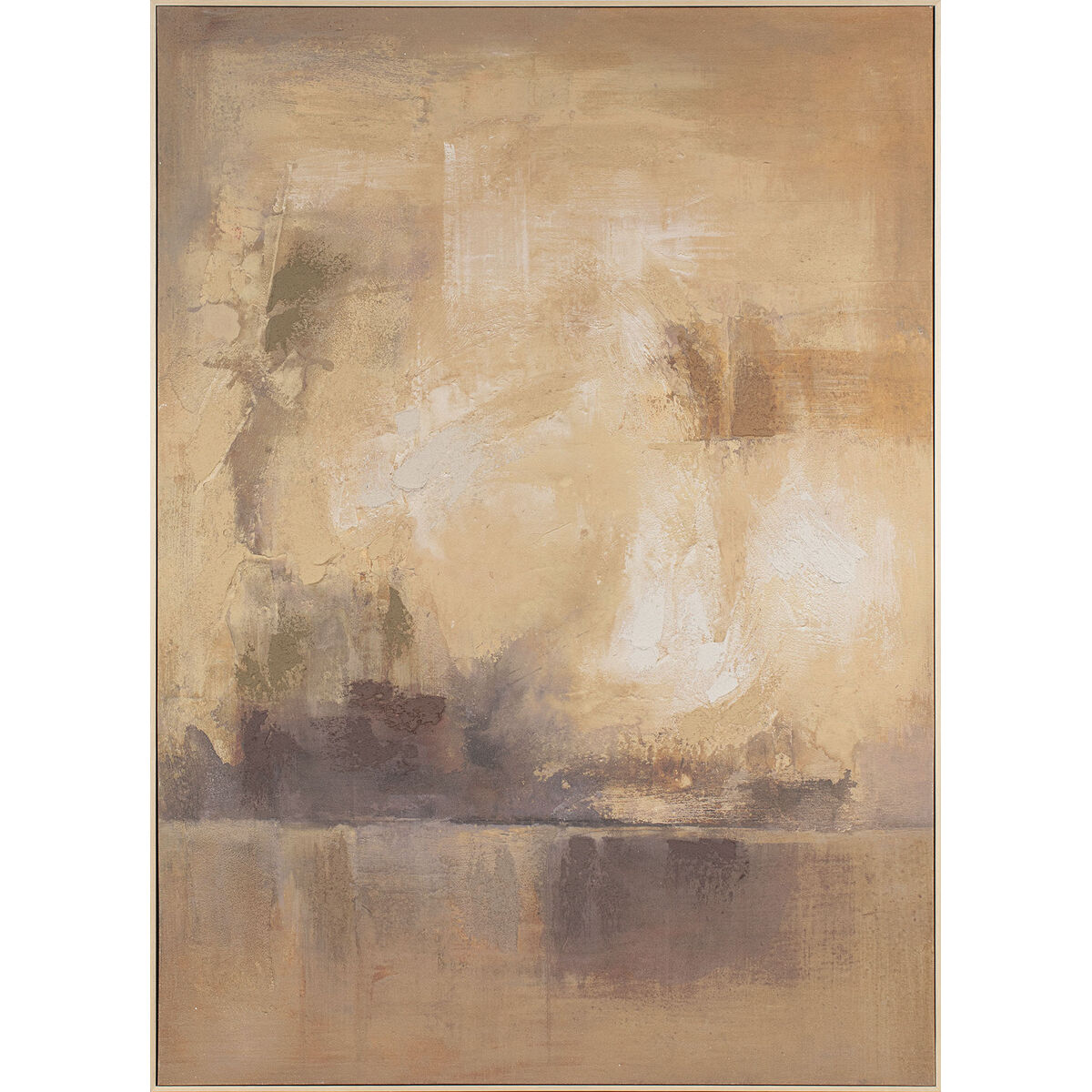 Painting Home ESPRIT Brown Abstract Modern 130 x 5 x 180 cm