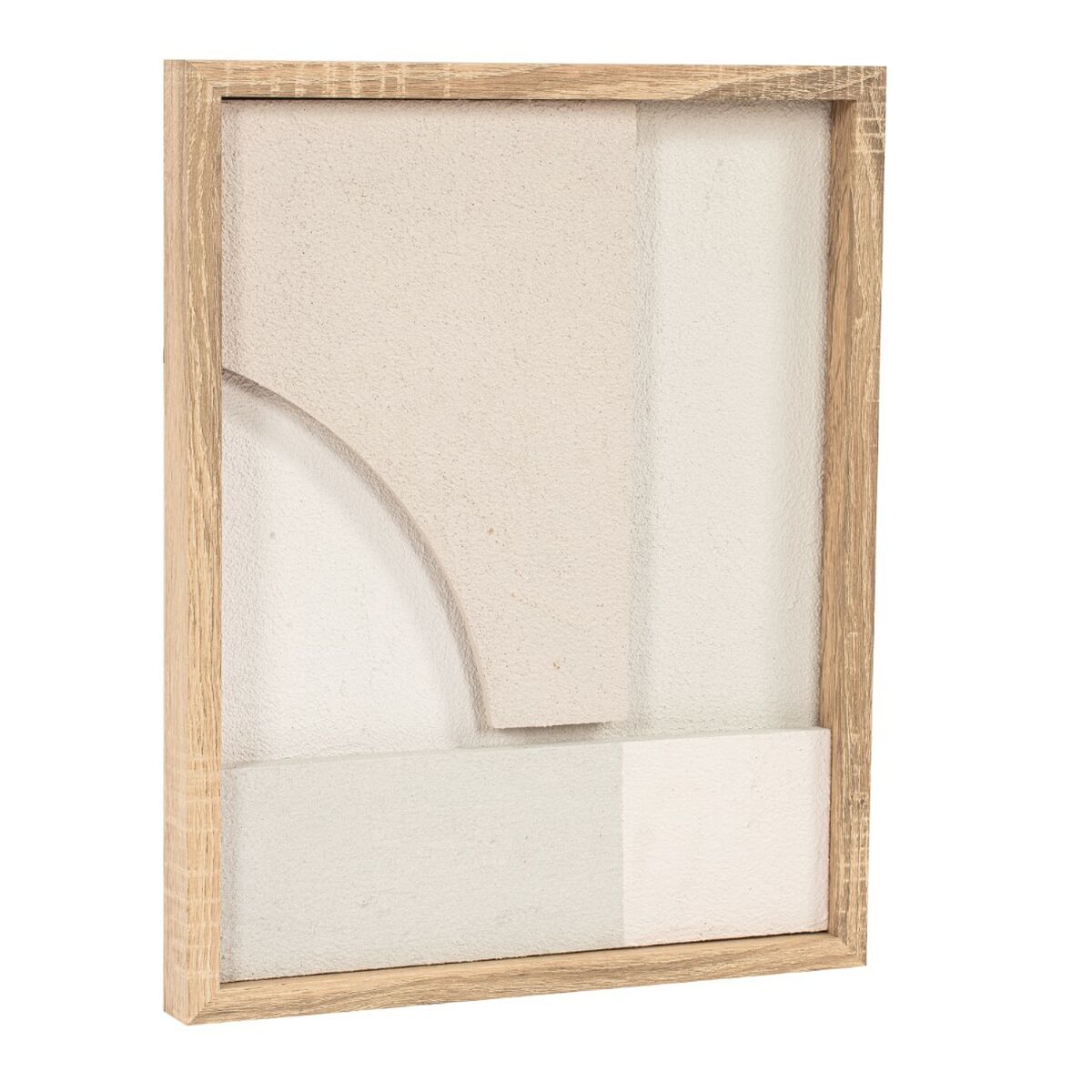Painting Home ESPRIT White Beige Natural Modern Scandinavian 40 x 3,8 x 50 cm (2 Units)
