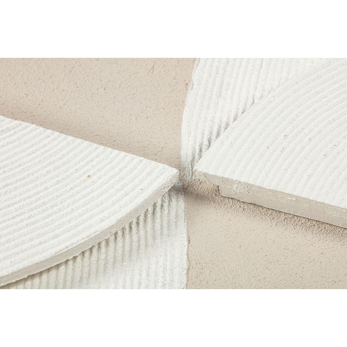 Painting Home ESPRIT White Natural Modern Scandinavian 40 x 3,8 x 50 cm (2 Units)
