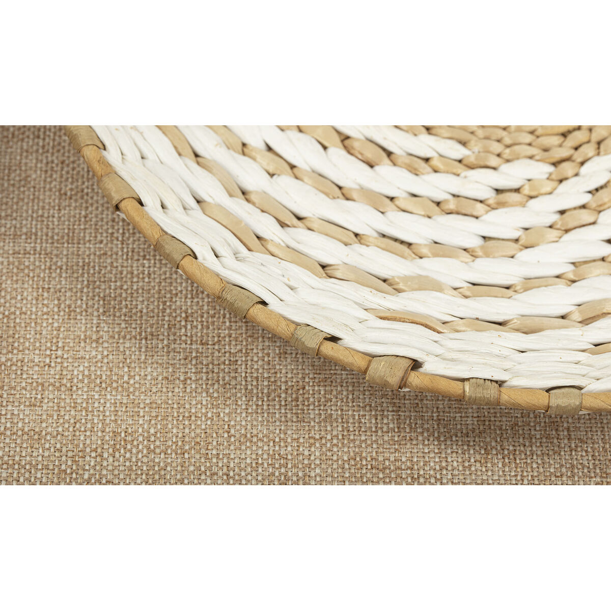 Painting Home ESPRIT White Beige Boho 35 x 3,6 x 35 cm (2 Units)