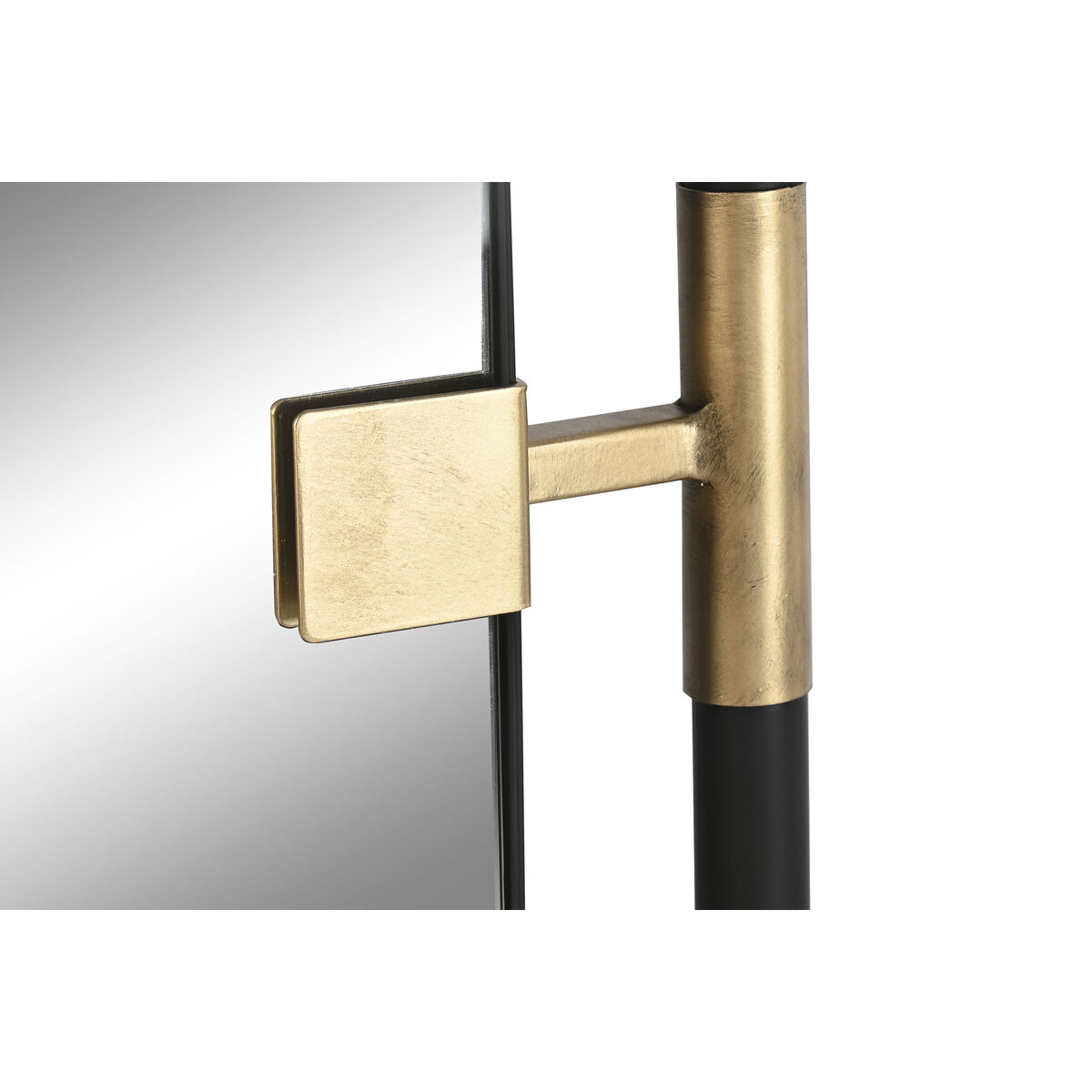 Wall mirror Home ESPRIT Black Golden Modern