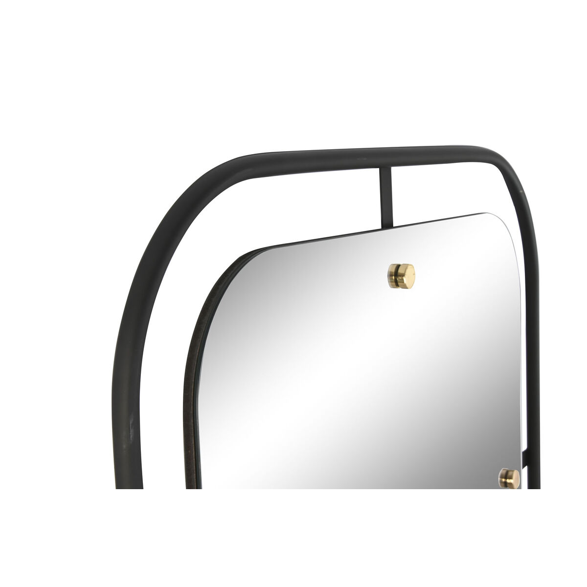 Wall mirror Home ESPRIT Black Golden Modern