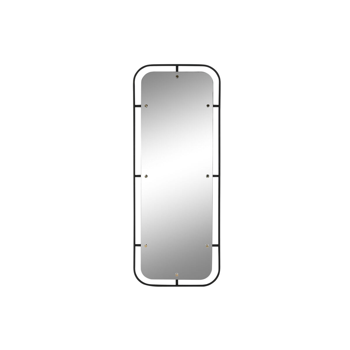 Wall mirror Home ESPRIT Black Golden Modern