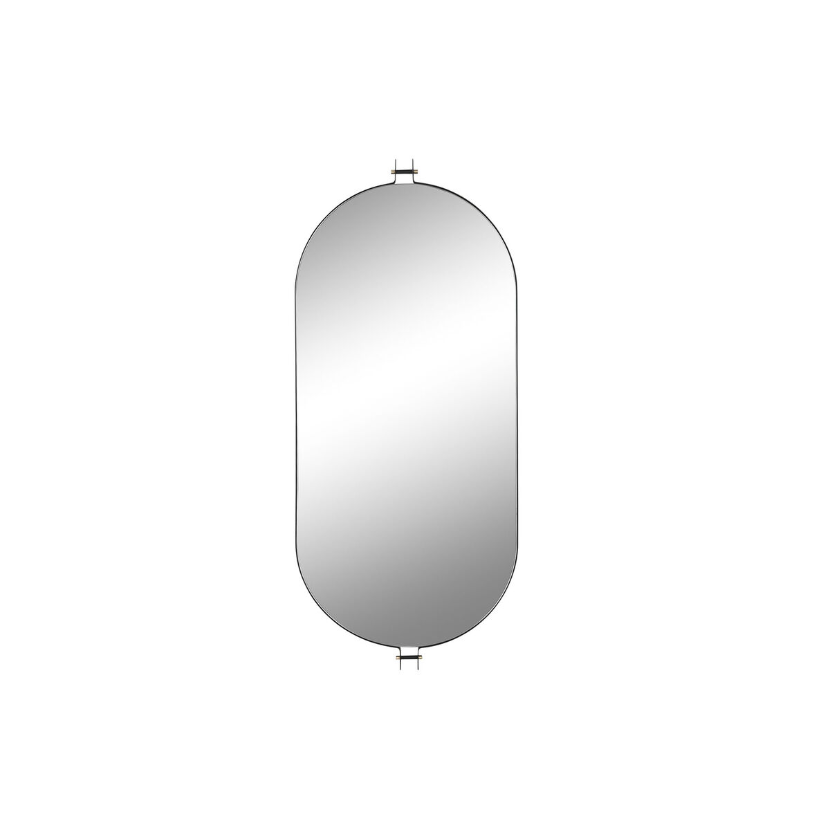 Wall mirror Home ESPRIT Black Golden Modern