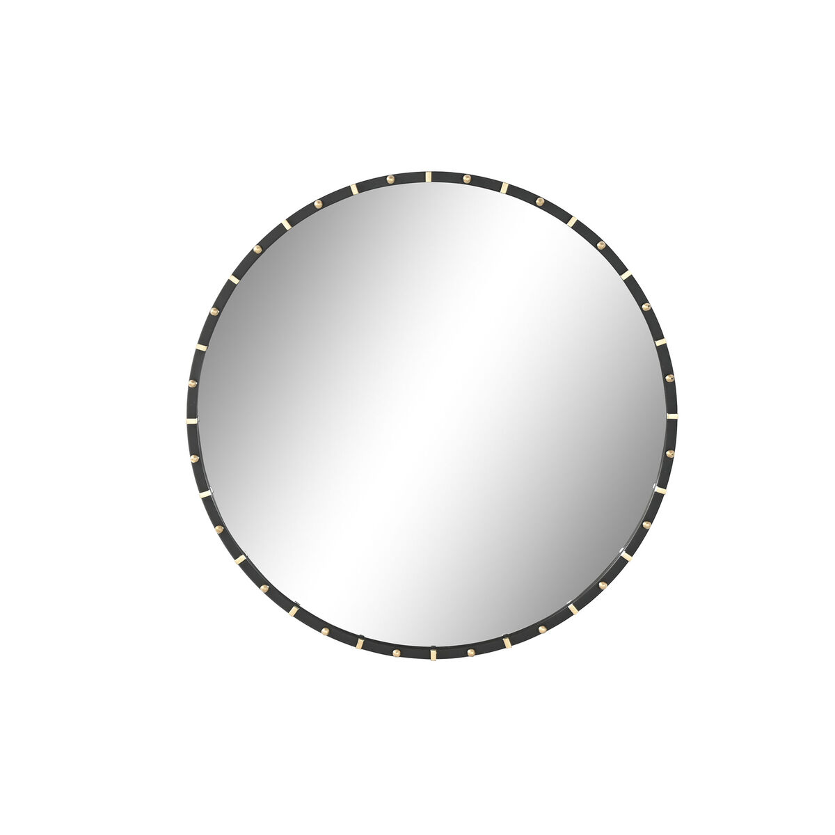 Wall mirror Home ESPRIT Black Golden Modern 90 x 3,5 x 90 cm