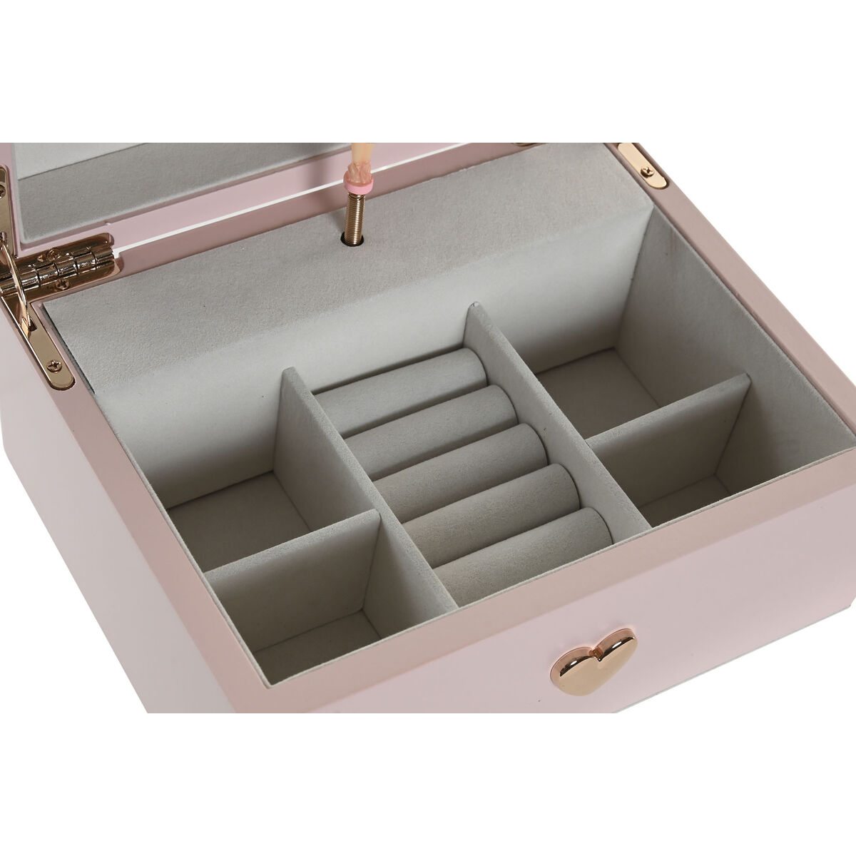Jewelry box Home ESPRIT Pink Wood Mirror