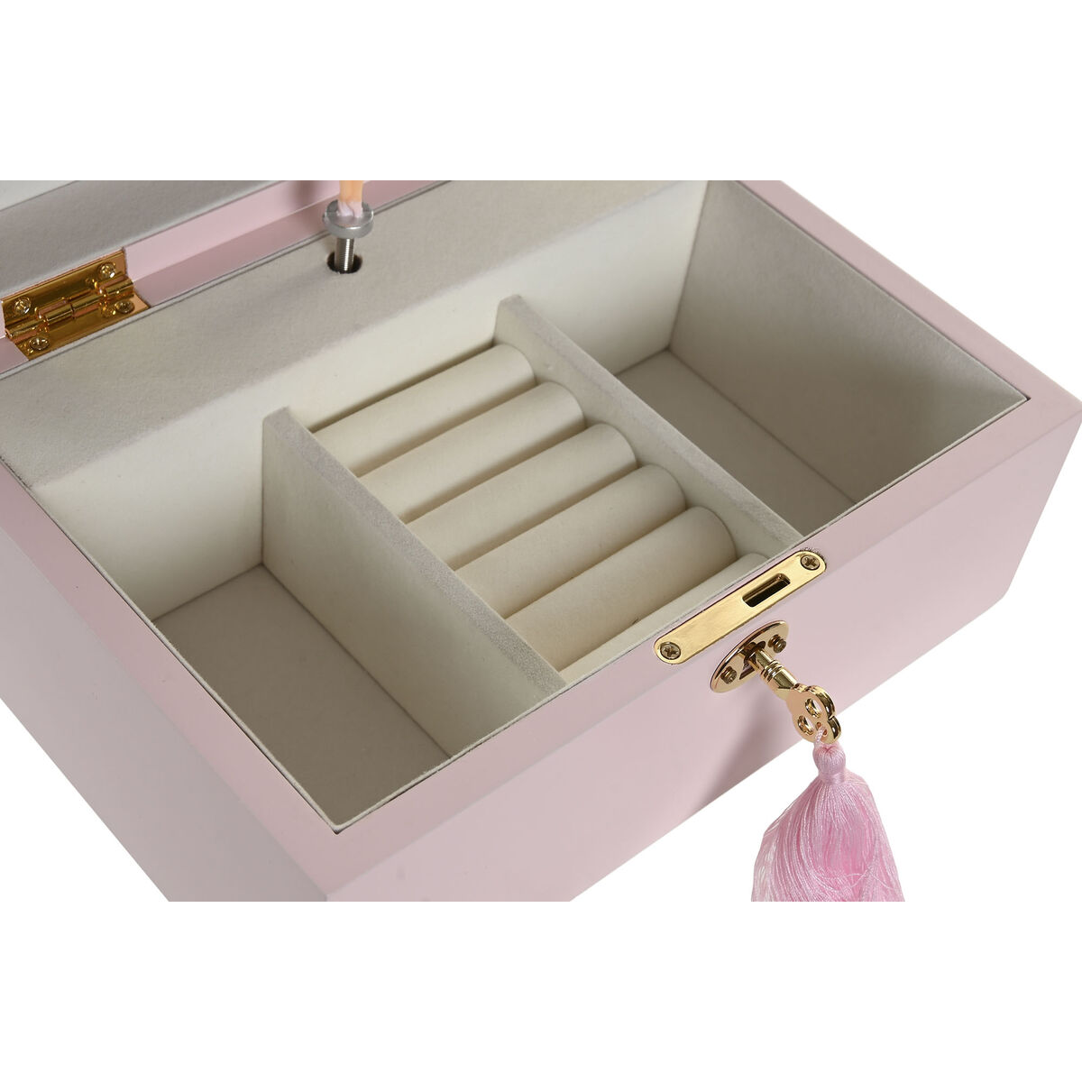 Jewelry box Home ESPRIT Pink Wood Mirror