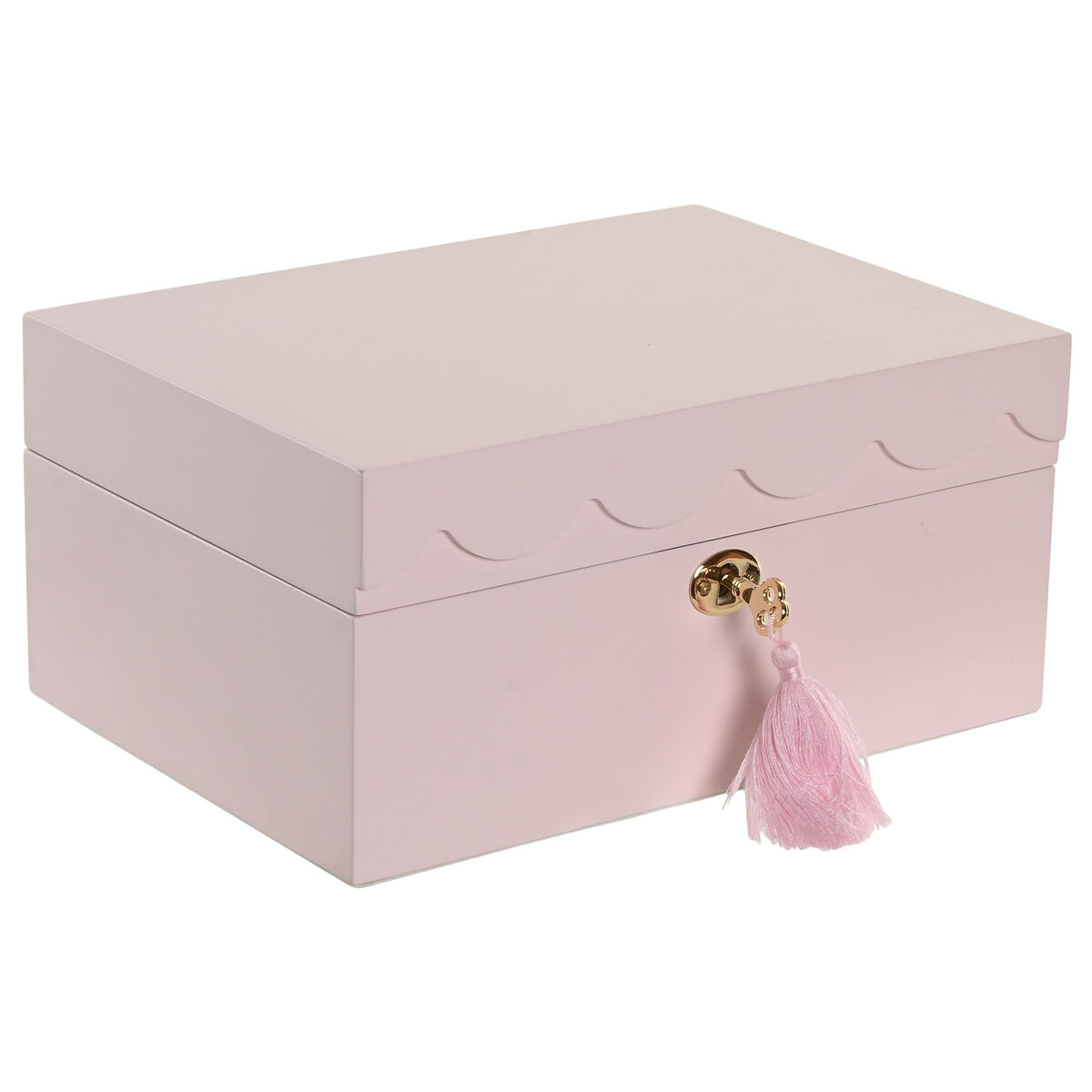 Jewelry box Home ESPRIT Pink Wood Mirror