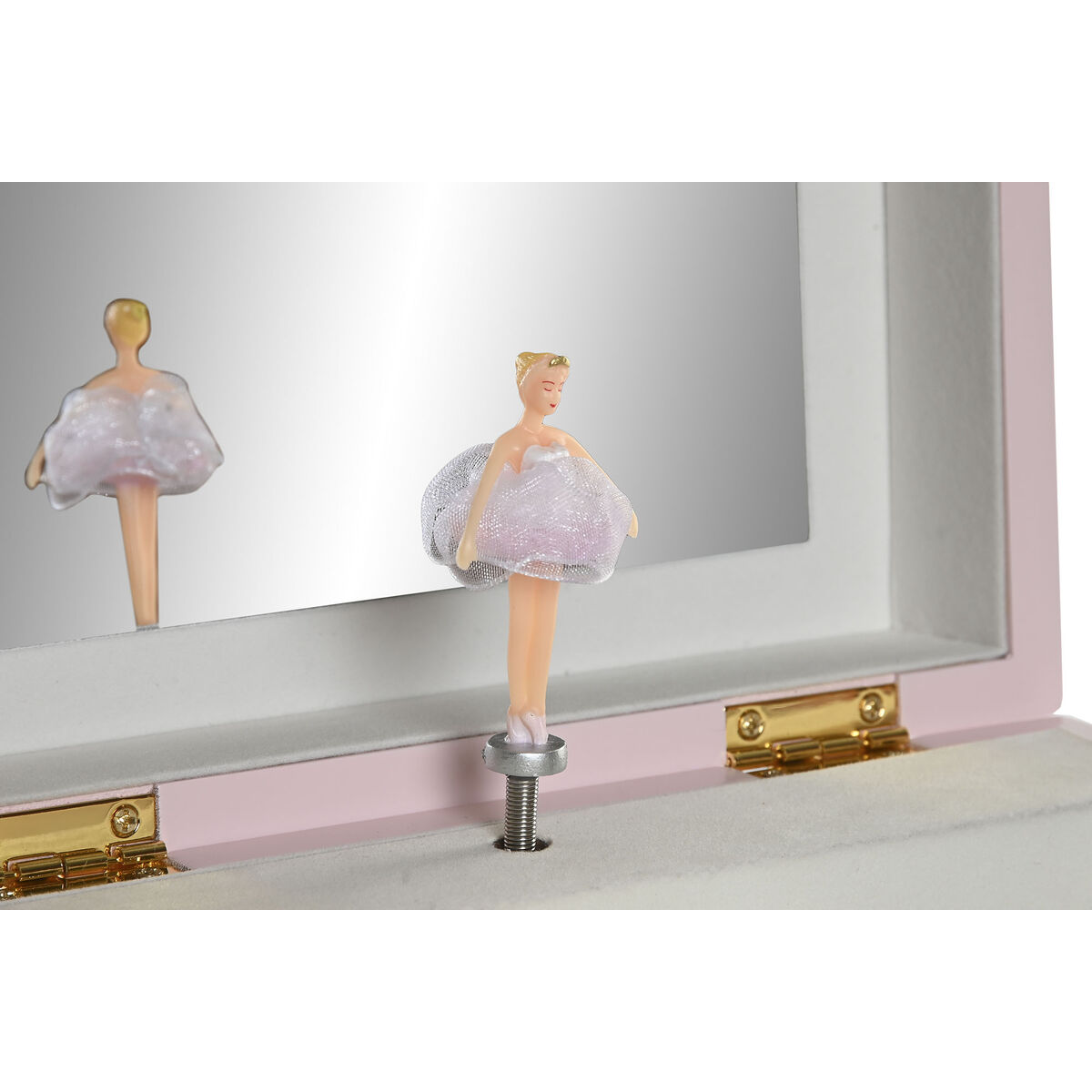 Jewelry box Home ESPRIT Pink Wood Mirror