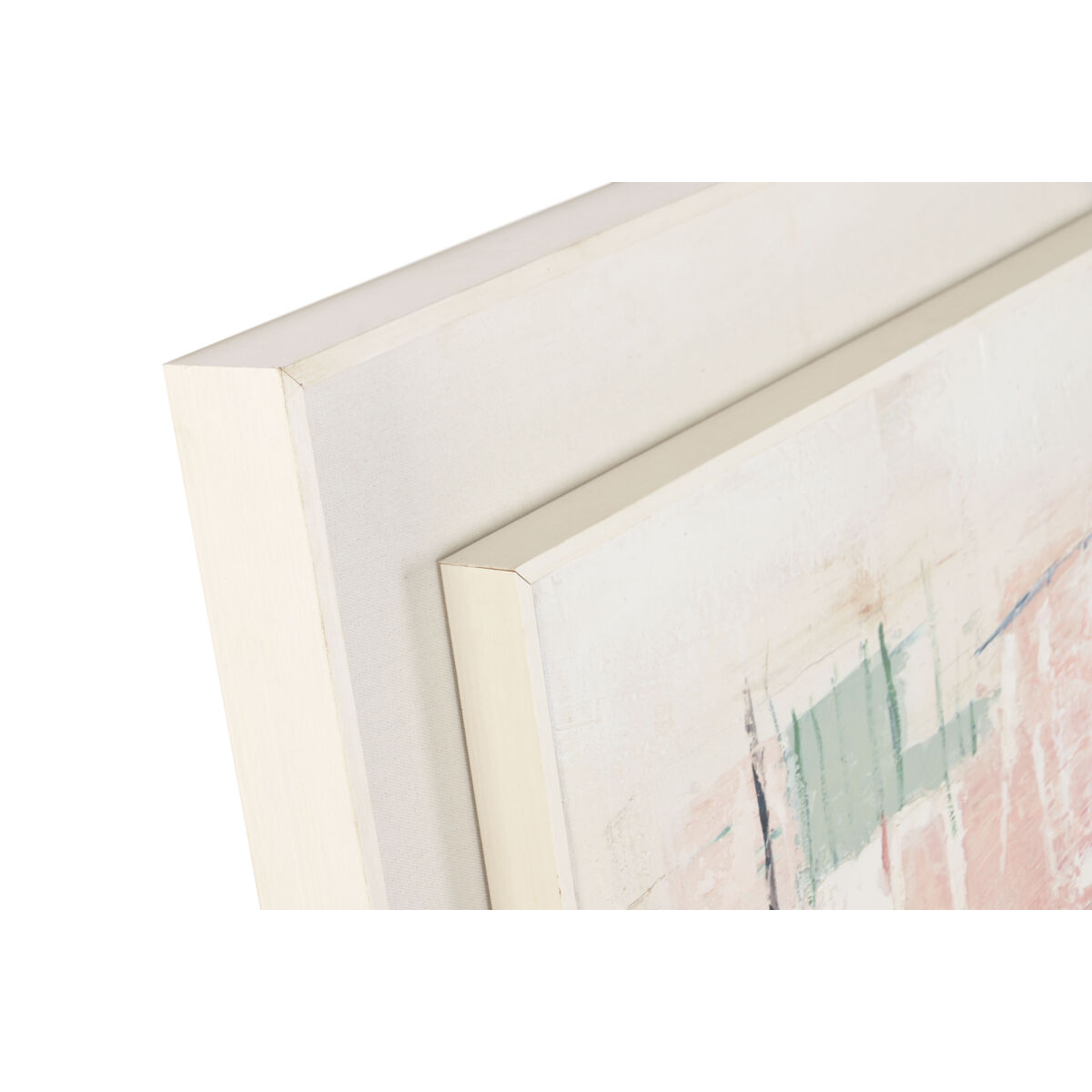 Painting Home ESPRIT Blue White Abstract Urban 114 X 6 X 143,5 CM
