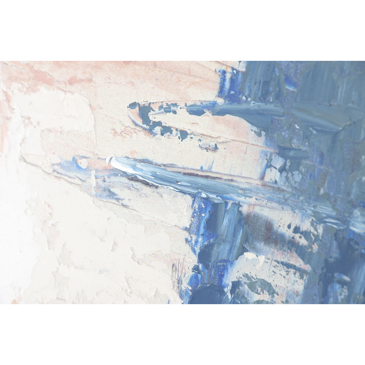Painting Home ESPRIT Blue White Abstract Urban 114 X 6 X 143,5 CM