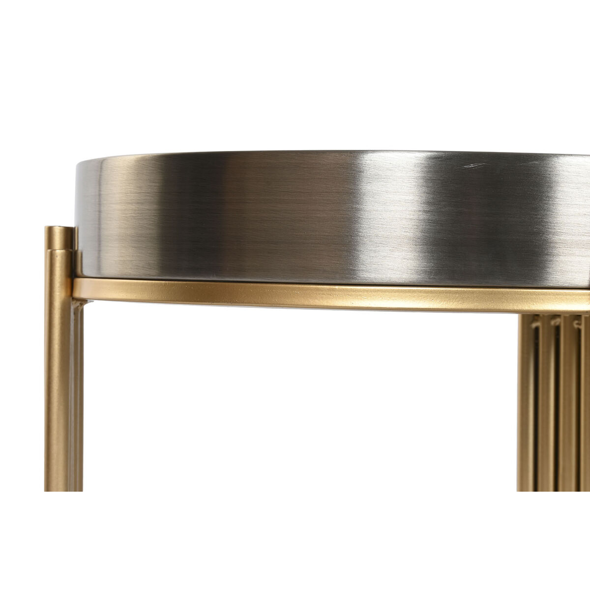 Side table Home ESPRIT Golden Silver 50 x 50 x 54 cm