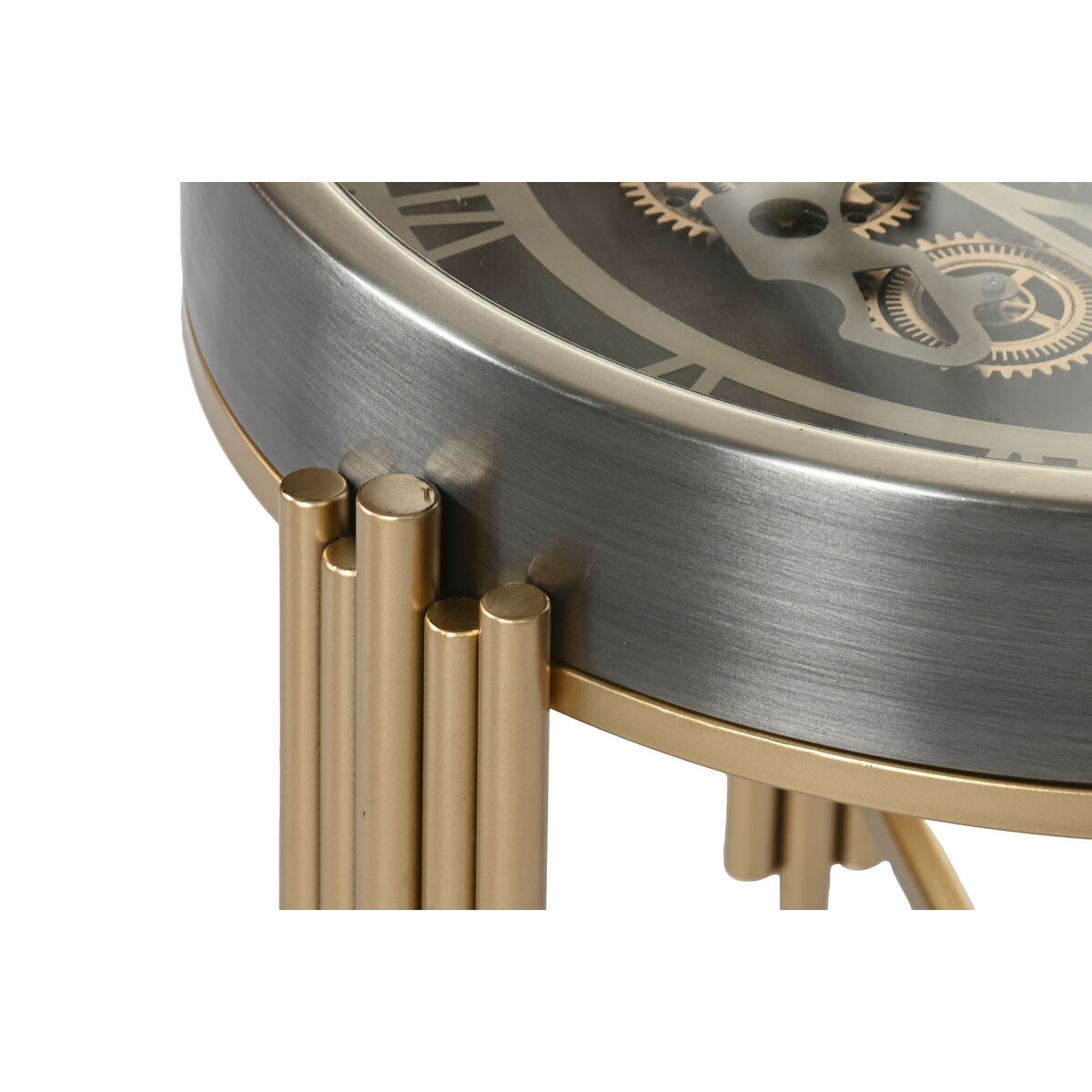 Side table Home ESPRIT Golden Silver 50 x 50 x 54 cm