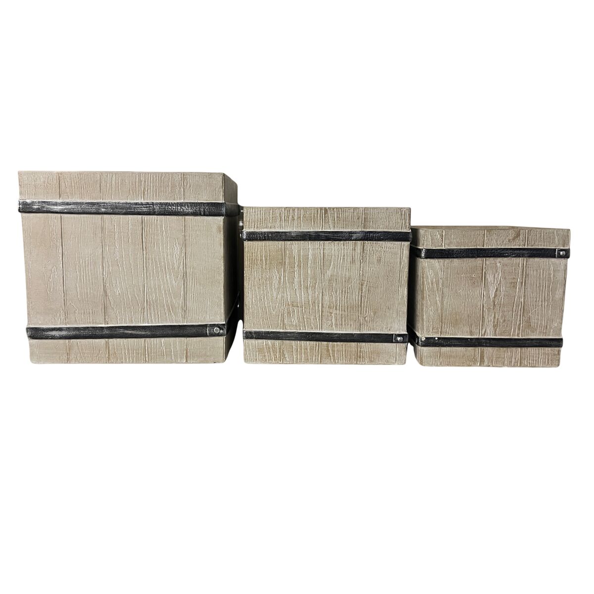 Planter Home ESPRIT Brown Magnesium Cottage 44 x 44 x 43 cm (3 Pieces) Planter Home ESPRIT Brown Magnesium Cottage 44 x 44 x 43 cm (3 Pieces)