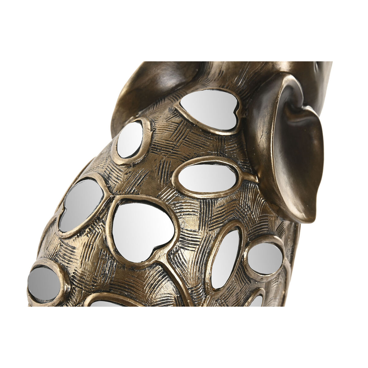 Decorative Figure Home ESPRIT Bronze Elephant 22,5 X 10,5 X 37,5 CM