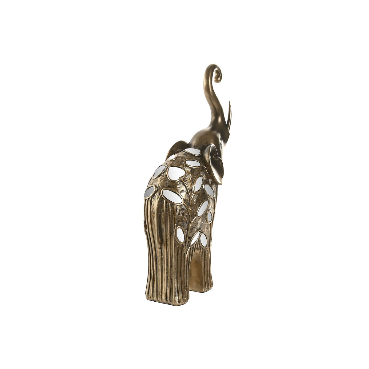 Decorative Figure Home ESPRIT Bronze Elephant 22,5 X 10,5 X 37,5 CM