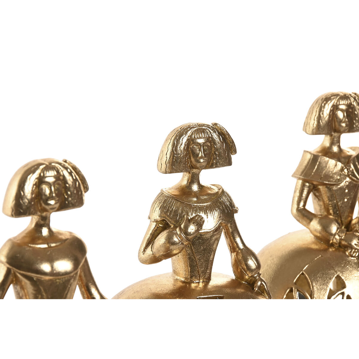 Decorative Figure Home ESPRIT Golden 20,5 X 13 X 25 CM (3 Units)