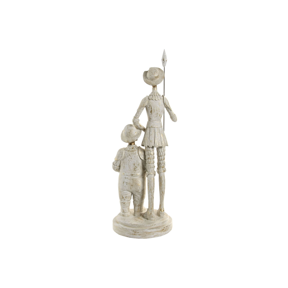 Decorative Figure Home ESPRIT White Golden 14 X 13 X 42,5 CM