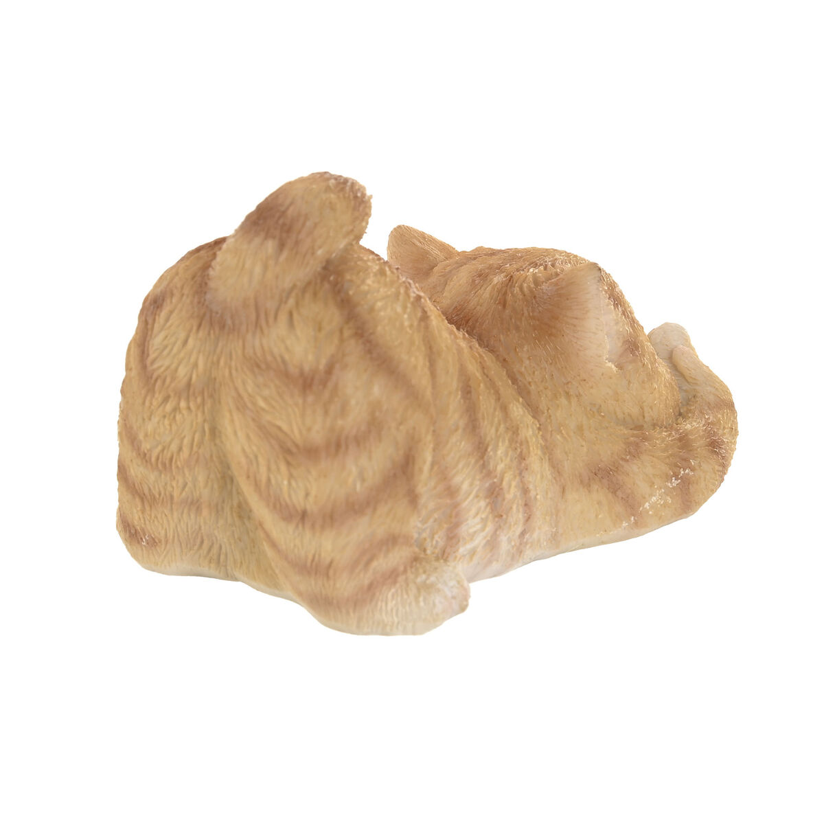Decorative Figure Home ESPRIT Grey Orange Cats 5 x 9 x 6 cm (6 Units)