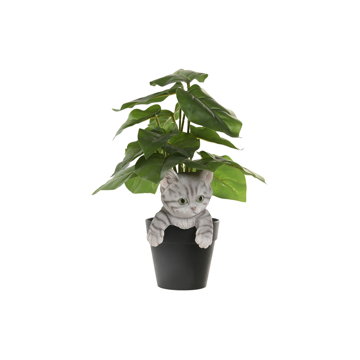 Decorative Figure Home ESPRIT Brown Black Grey 8 x 8 x 10 cm (4 Units)