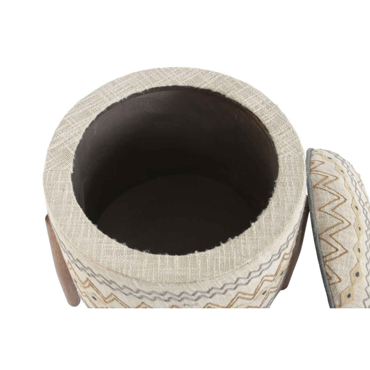 Footrest Home ESPRIT Beige Urban 40 x 40 x 52 cm